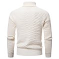 thumbnail image 4 of Chandail Col Roulé pour Hommes, Chandail Ample en Tricot, Design Floral Décontracté, Confortable pour l'Hiver, 4 of 9