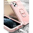 thumbnail image 6 of iPhone 11 Pro Case - Heavy Duty Hybrid Rugged Dual Layer Protective Shockproof Kickstand Cover with Ring Holder for Apple iPhone 11 Pro 5.8", D, 6 of 7