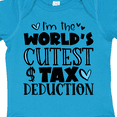 thumbnail image 4 of Inktastic I'm the World's Cutest Tax Deduction Blue Hearts Boys or Girls Baby Bodysuit, 4 of 5