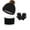 Black, variant on LIZENG New Winter Thickened Warm Hat Scarf Glove Knitted Three Piece Set with Knit Warm Hat +Long Scarf+Touch Screen Gloves Set Neck Scarves for Women Men