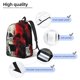 thumbnail image 3 of Balery Red And White Screaming Demon Skull Mochila Clásica Impresa Básica para Viaje, Mochila Escolar Resistente al Agua, Mochila de Lona con Correas Ajustables-Small, 3 of 5