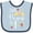 Blue and Navy, variant on Inktastic This Princess is One First Birthday Girls Baby Bib