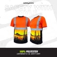 thumbnail image 6 of SafetyShirtz Men's SS360 Wildland Sasquatch - Class 2 - Type-R - UPF 40 - Reflective Safety Shirt, Orange - 4X-Large, 6 of 6