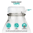 thumbnail image 5 of 32 oz Glass Milk Bottles w/ 3 white caps (1 pack) - Food Grade Milk Jars with Lids - Dishwasher Safe - Bottles for Milk, Buttermilk, Honey, Maple Syrup, Jam, Barbecue Sauce, 5 of 7