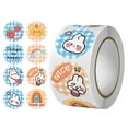 thumbnail image 1 of 1 Inch Thank You Sticker Cute Animal Pattern 500 Sheets/Roll for DIY Scrapbooks Journal Greeting, 1 of 7