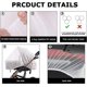 thumbnail image 4 of Mosquitera con dosel para cama [blanca, tamaño 60 x 230 x 1050 cm], mosquitera circular con forma de cúpula para dormitorio, jardín, camping, cortina colgante, mosquitera para cama de bebé, individua, 4 of 5