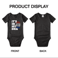 thumbnail image 3 of It's In My DNA Paraguayan Flag Country Pride Baby Romper Bodysuit (Black, 0-3 Months), 3 of 5