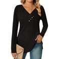 thumbnail image 3 of Zeagoo Womens Trendy Pullover Tops Long Sleeve Tunic Shirts V Neck Womens Fall Tunic Tops for Women 2025 Casual Blouse Sweatershirts, 3 of 8