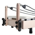 thumbnail image 5 of Fitop Pilates Reformer, 93" Maple Pilates Machine Bed, Studio-Level Yoga and Strength Training Equipment White, 5 of 11