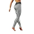 thumbnail image 6 of Arvbitana Women PU Leather Pants, Solid Color/Striped Long High Waist Pants, 6 of 9