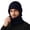 Navy, variant on Nmnitkp Winter Knit Beanie Hat Neck Gaiter Set Thick Warm Stretch Ear Cover Windproof Hat Scarf Combo for Men Women Cold Weather Daily Commute Outdoor Wear