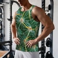 thumbnail image 5 of Gukieu Thorns Of Macro Cactus Print Men's Quick Dry Fitness Vest, Round Neck Sleeveless Fitness Bodybuilding Top-Medium, 5 of 7