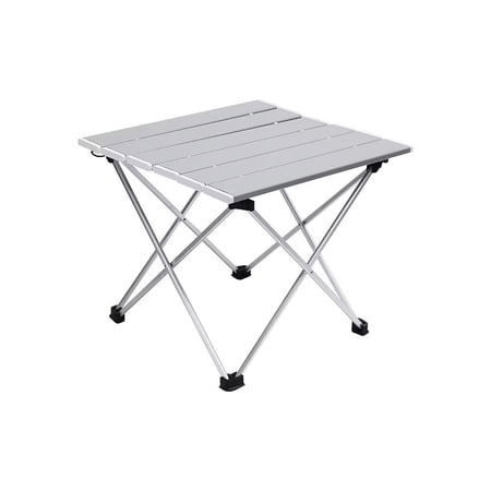 SHARE SUNSHINE Foldable Table Aluminum Alloy Material for Outdoor/Picnic/Camping(Silver)