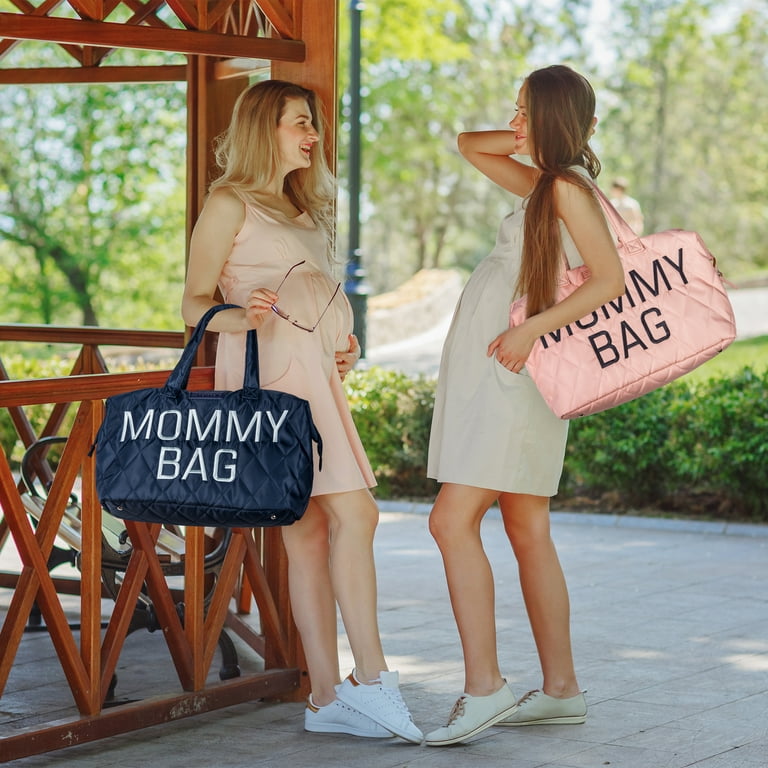 Perabella Mommy Bag for Mother's , Hospital, Mommy Hospital Bags for Labor  and Delivery, Mommy Bag Tote,(Blue) 