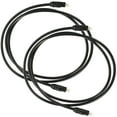 thumbnail image 1 of PTOOTP 2Pcs Digital Optical Audio Cable Black Square Interface Fiber Cord for Game Console and Audio Devices, 1 of 8