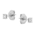 thumbnail image 5 of Unique Moments 0.25ct Lab Grown Radiant Cut Diamond Stud Earrings for Women 10K White Gold, 5 of 5
