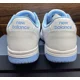 thumbnail image 4 of New Balance Lifestyle White Baby Blue Leather Shoes Men's Size 8.5 / Women’s 10, 4 of 5