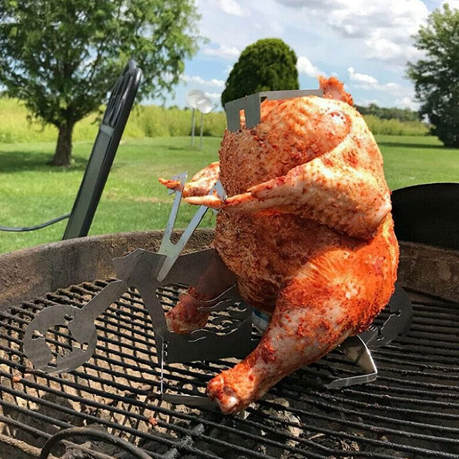 Beer Can Chicken Roaster Rack Beer Can Chicken Holder for Grill Oven Stainless Steel Beer Butt Chicken Stand for Family Gathering BBQ cooking Tool Walmart