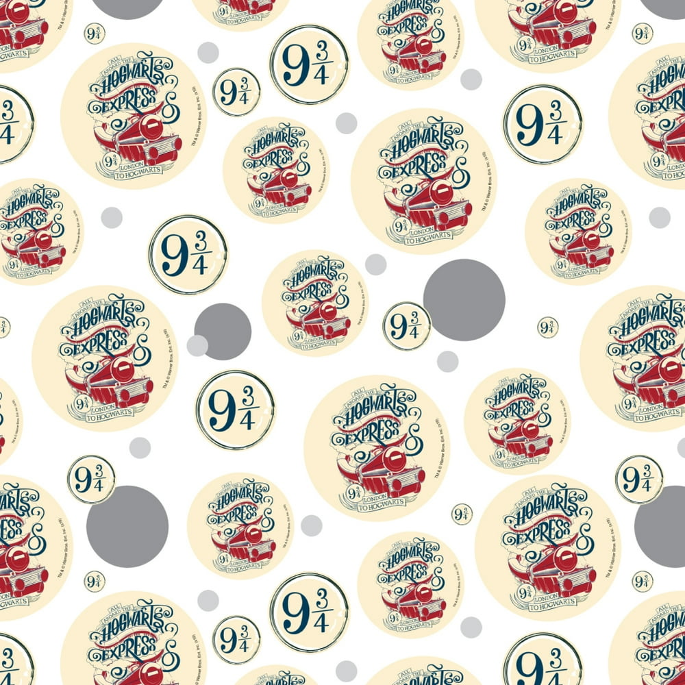 Harry Potter Hogwarts Express Premium Gift Wrap Wrapping Paper Roll