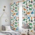 thumbnail image 5 of Blackout Kids Curtains,White Cartoon Dinosaurs Volcanoes Pattern Childrens Insulated Curtains Set Of 2,Bedroom Essentials,Toddler Room Decor 52"x84", 5 of 5