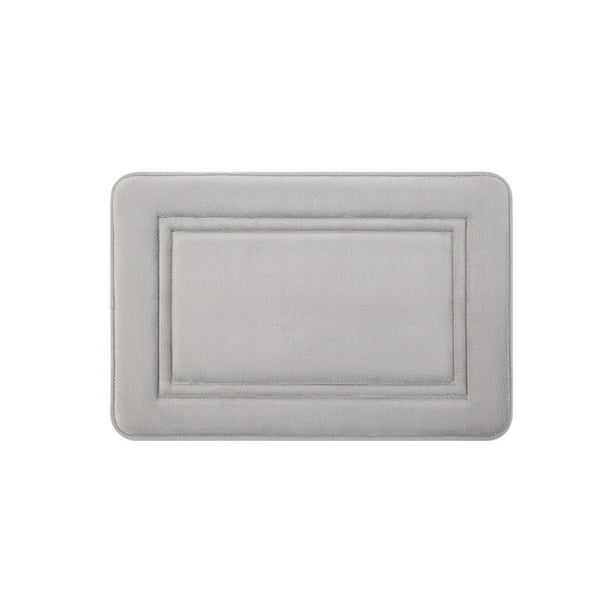 Alfombrilla antideslizante Yuarrent de Poliéster gris 50x80cm