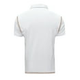 thumbnail image 6 of YYDGH Men's Summer Polo Shirts Lapel V Neck Short Sleeve Tees Casual Solid Color Trendy Button Collared Slim Fit Tops Pocket, 6 of 9