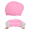 thumbnail image 5 of Unique Bargains 1 Pc Waterproof Solid Color Swim Cap for Women Bright Pink, 5 of 6