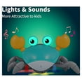 thumbnail image 4 of Zivmin Sensing Crawling Crab Tummy Time Baby Toys Interactive Walking Dancing Toy with Music Sounds & Lights, USB Charging, 4 of 8