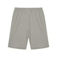 thumbnail image 4 of Summer Savings Clearance! Itsun Girls Shorts,Girls Linen Shorts Casual Bermuda Long Linen Shorts High Waisted Comfy Summer Shorts with Pockets Gray 3-4 Years, 4 of 5