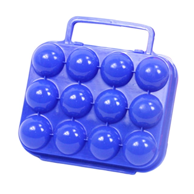 Harpily Clearance Pantry Organization and Storage Outdoor Portable Eggs Plastic Container Holder Egg Storage Box Handle Case Egg Box Household Egg Tray