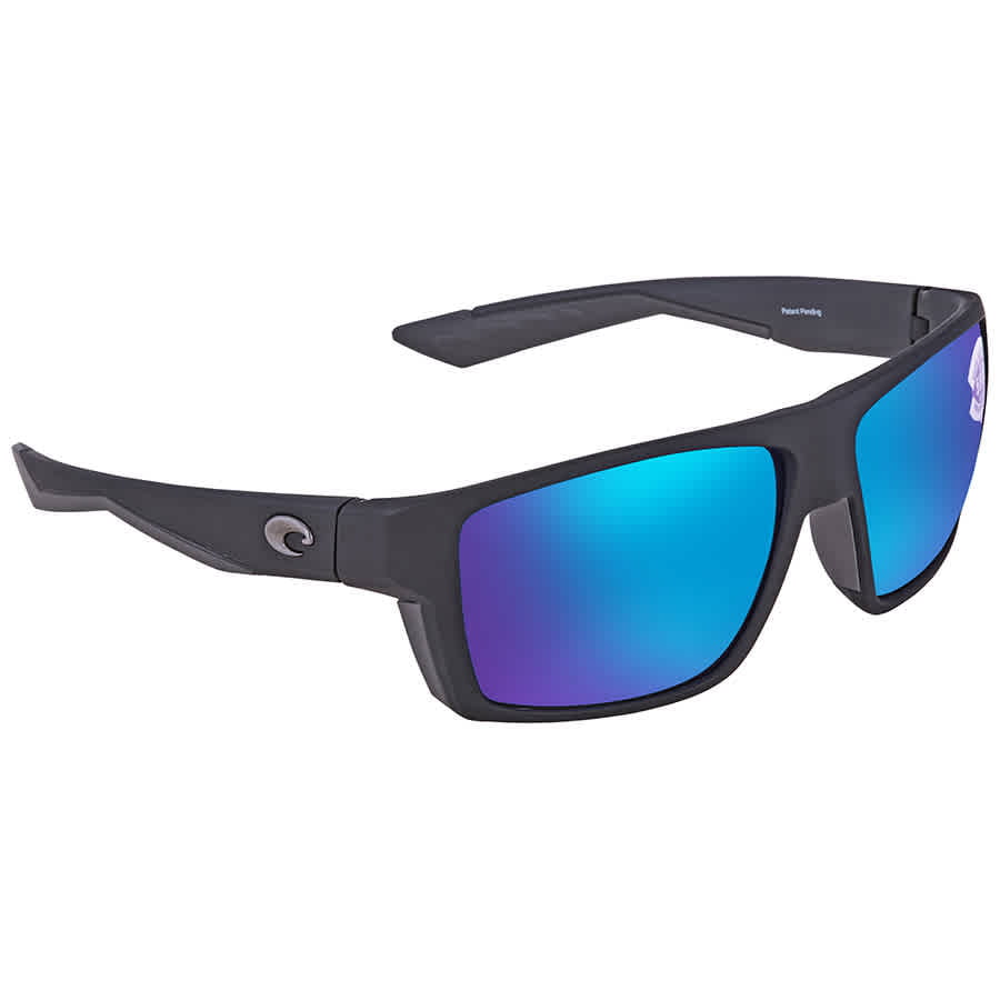 Costa Del Mar Costa Del Mar BLOKE Blue Mirror Sunglasses 580G Glass BLK 124 OBMGLP 
