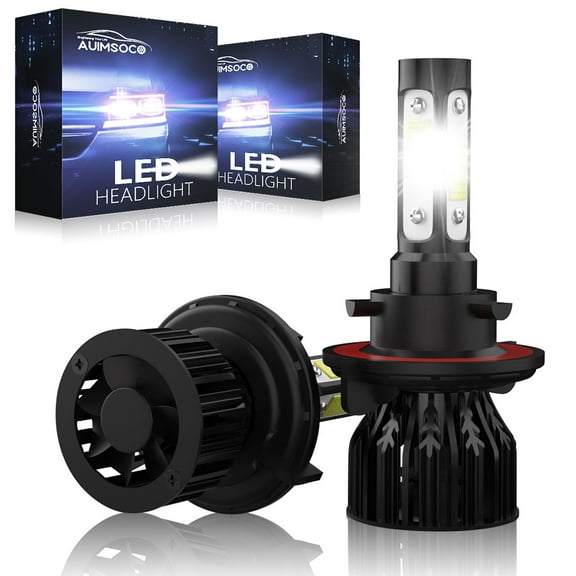 LED Headlight Bulbs, For Jeep Wrangler JK 2018, 4000LM Super Bright 6000K Cool White 40W High Power Lamps, Canbus Ready, Error Free, Easy Installation, Plug-N-Play, Halogen Replacement
