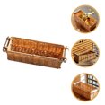 thumbnail image 4 of Zcyifa Woven Basket Plastic Rattan Woven Sundry Storage Basket With Handle Cosmetic Basket Desktop Storage Organizer (S), 4 of 10