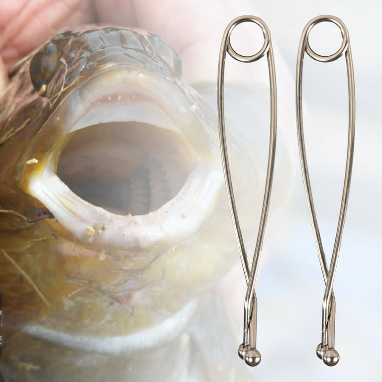 Fairnull Practical Stainless Steel Fishing Hook Fish Clamp Clip