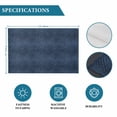 thumbnail image 6 of Animal Print Placemats Set of 4, Retro Minimalist Animal Leather Navy Blue Placemats for Dining Table, Place Mats for Kitchen Tabletop, Waterproof Wipeable Dining Table Mats Set, 6 of 9