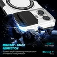 thumbnail image 5 of Decase for iPhone 16 Case with Camera Slide Cover,Compatible with Mag-Safe,with Magnetic Ring Kickstand, Military Grade Heavy Duty Case for iPhone 16 6.1" 2024,White, 5 of 10