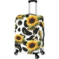 thumbnail image 2 of Sunflower and Cow Washable Spandex Travevl Luggage Protector Baggage Suitcase Cover Dust-proof Protective Case, 2 of 6