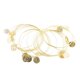 thumbnail image 5 of Pulseras de Brazalete Múltiple Hugo 20 Piezas Oro, 5 of 10