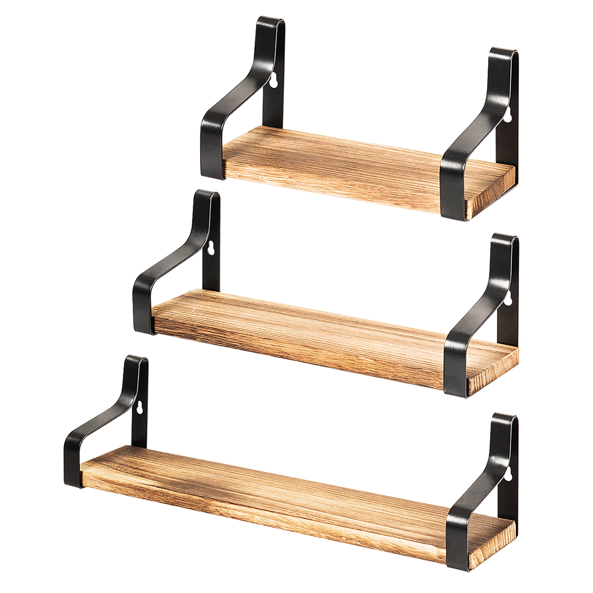 Costway Floating Shelves Wall Mounted, Wooden Wall Mounted Shelves