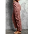 thumbnail image 2 of POGLIP Women's Pink Pocketed Utility Pants, 2 of 6