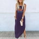 thumbnail image 3 of WILLBEST Vestido Midi Informal De Verano Para Mujer, Para Playa, Vacaciones, Estampado, Holgado, Con Bolsillos, Cuello Redondo, Sin Mangas, Largo 1606, 3 of 3