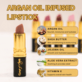 thumbnail image 7 of Essence of Argan Nude Lipstick, Organic, Moisturizing, Long Lasting, Teaberry, 7 of 7
