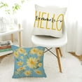 thumbnail image 5 of Pillow Covers 18x18 Set of 4, Watercolor Daisy Throw Pillow Covers, Hello Sunshine Summer Outdoor Decor Cushion Case Decoration for Home Couch Chair Sofa, 5 of 6