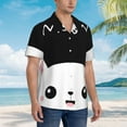 thumbnail image 5 of Easygdp Cat Meow Men's Hawaiian Shirts Print Lapel Short Sleeve for Beach, vacation, party, casual occasions - XX-Large, 5 of 9
