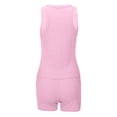 thumbnail image 6 of WAYUTE Short Sets Women 2 Piece Outfits Casual Solid Color Stretchy Tank Top and High Waisted Shorts Sports Yoga Wokrout Outfits, 6 of 7