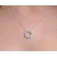 thumbnail image 2 of Aquamarine Necklace 14K Solid Gold Handmade Minimalist Necklace., 2 of 8