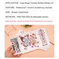 thumbnail image 4 of YAOMOBB High-quality Cup Sticker Waterproof Christmas Themed Sublimation Sticker Set Decals for Festive Decoration, 4 of 6
