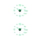 thumbnail image 4 of sweethay Reloj de pared luminoso, acrílico sin marco, relojes DIY, calcomanías modernas silenciosas sin perforar, sala de estar, oficina, Tipo 1 2Conjunto, 4 of 6