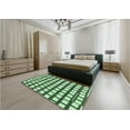 thumbnail image 4 of Ahgly Company Indoor Square Patterned Dark Forest Green Area Rugs, 6' Square, 4 of 6