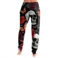 thumbnail image 5 of Halloween Skull Butterfly Printed Leggings for Women High Waisted Full Length Stretch Pants Gothic Casual Yoga Workout Wear, 5 of 5